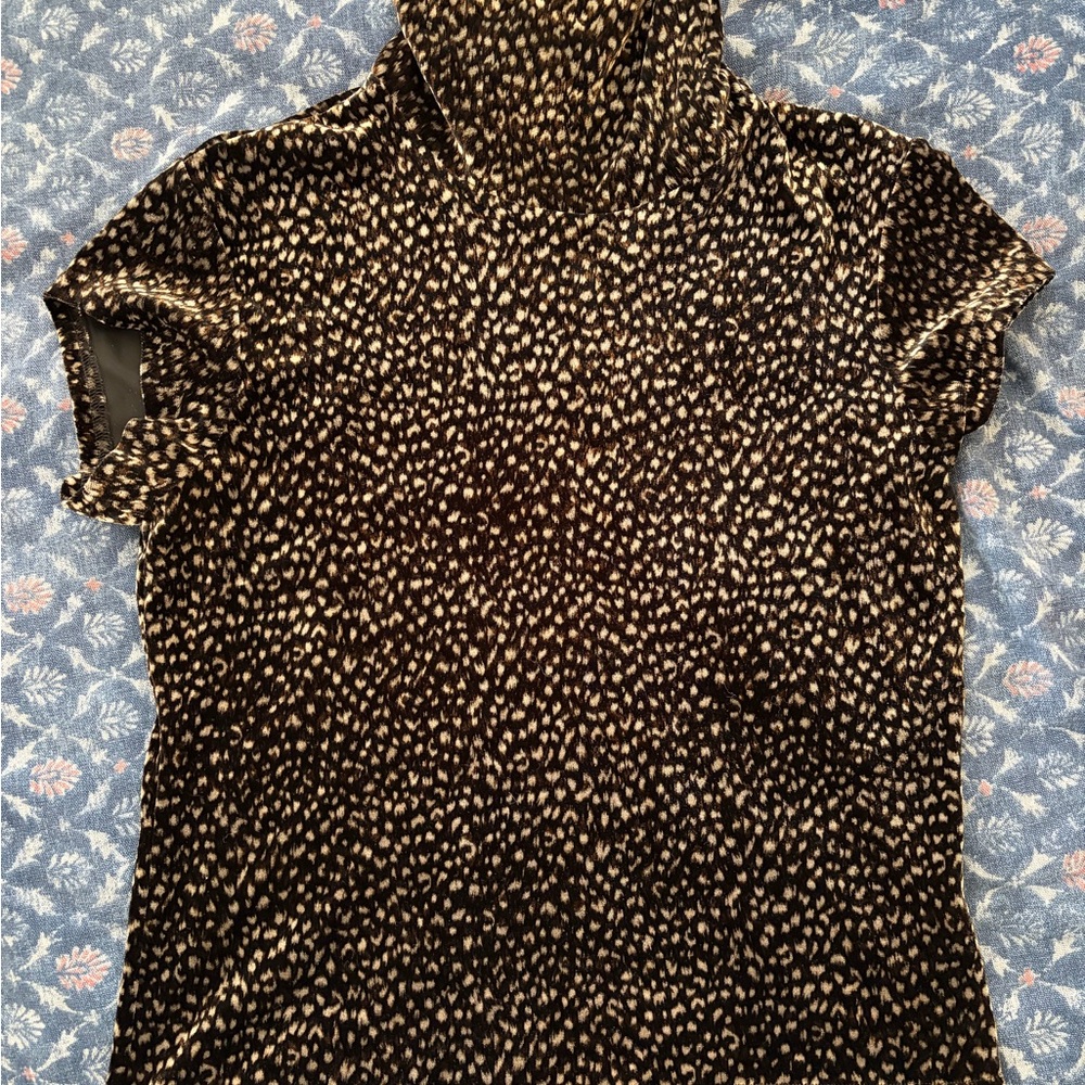 No Boundaries Brown and Black Patterned Top